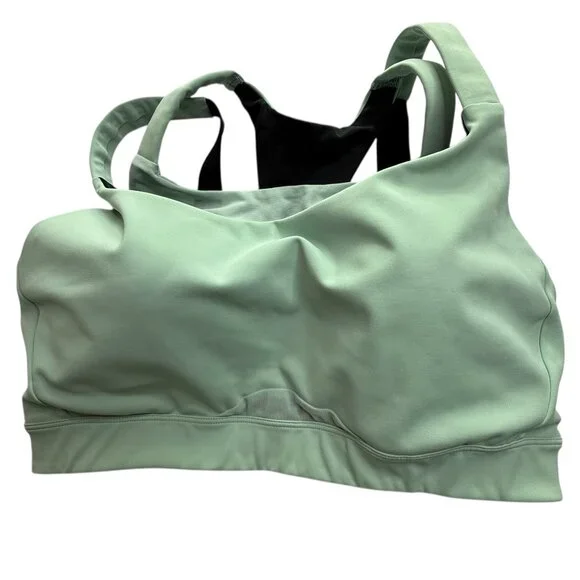 OISELLE Sports Bra Light Mint Green. Size Women's 38D.Double Straps.Padded.